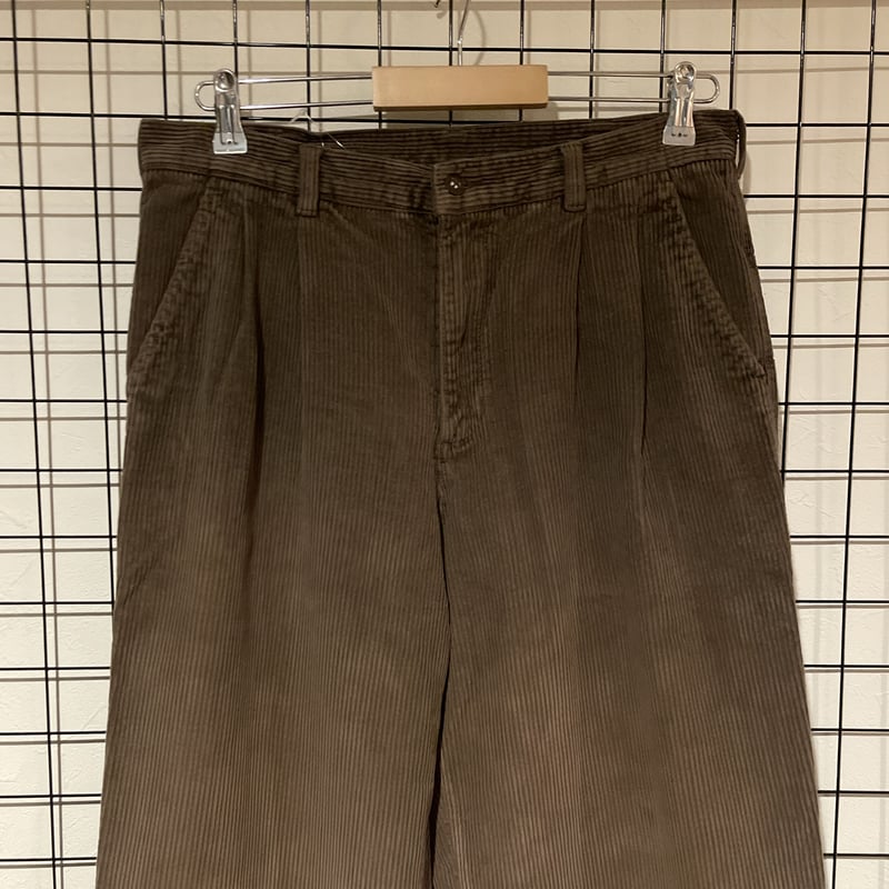 croft&barrow ツータックコーデュロイパンツ C457 太畝 W32 クラフト 