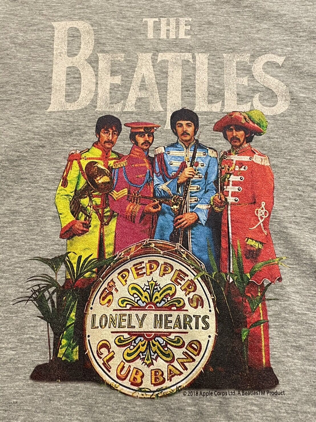 Beatles ラグランスリーブ　染み込みプリント　80s即購入OKです