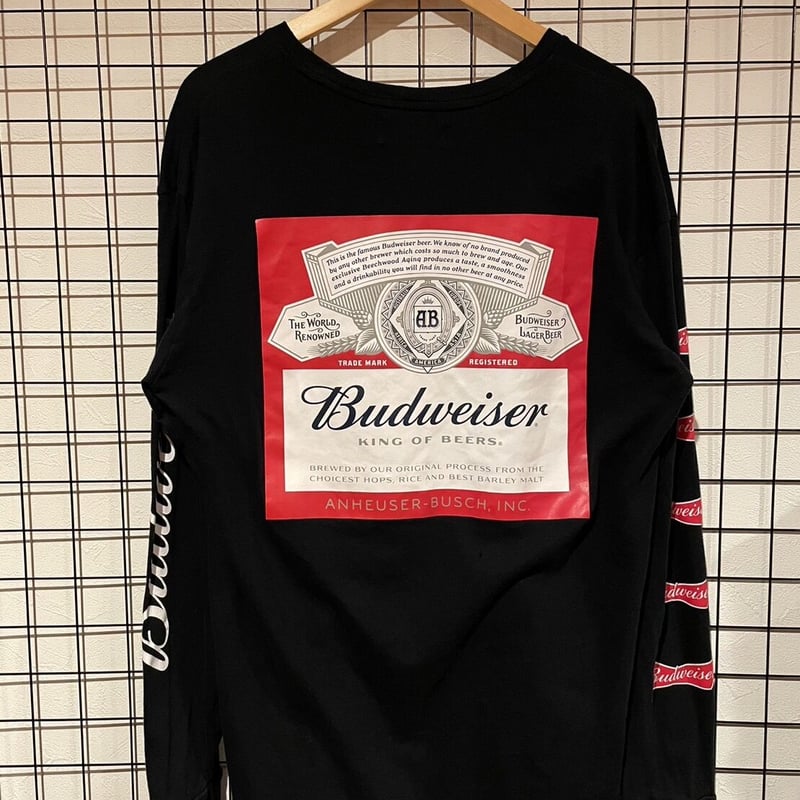 Budweiser バドワイザー ロンT Lサイズ ブラック | 古着屋Quest