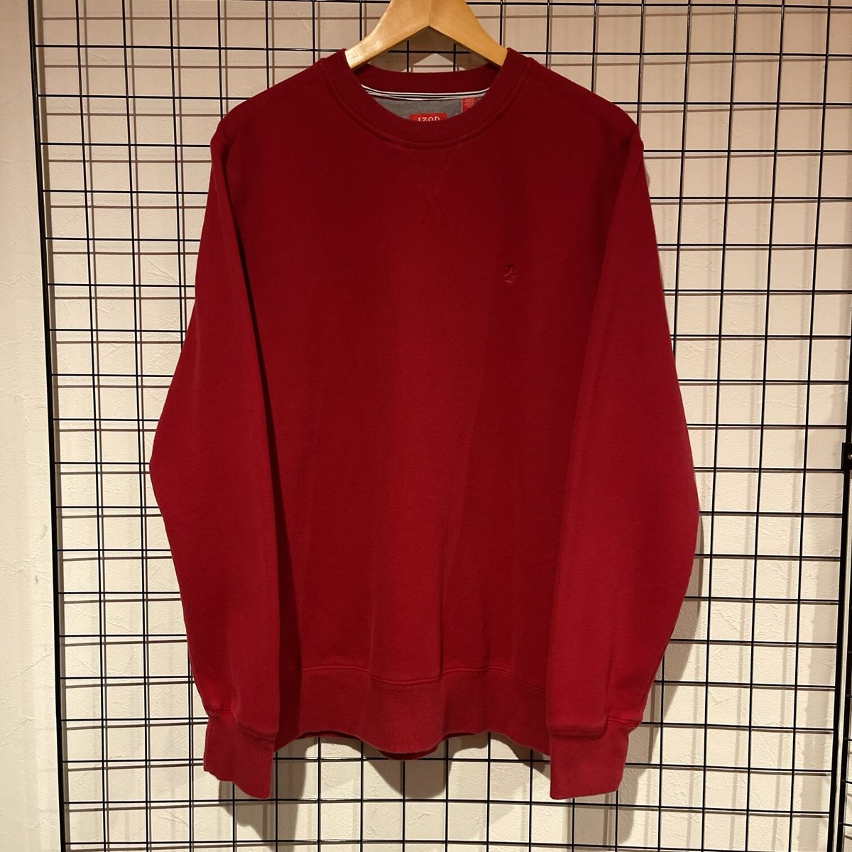 IZOD アイゾッド ワンポイント刺繍ロゴ スウェットシャツ A545 | 古着