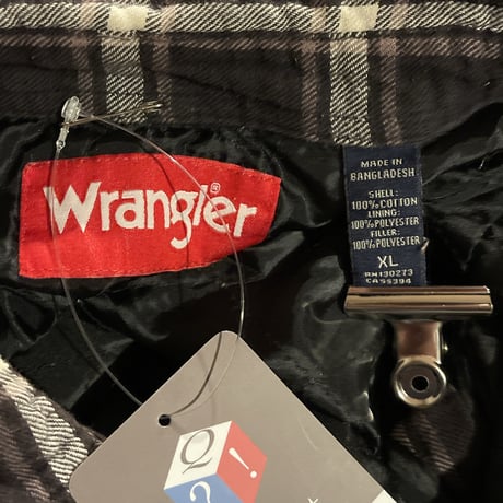 Wrangler ラングラー　裏地キルティング　フランネル　シャツジャケット　C696 ネルシャツ　長袖　チェック柄