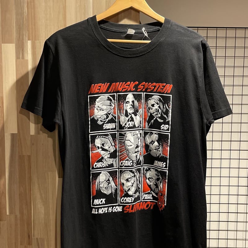 USA バンドTシャツ スリップノット 黒 XL ヘビメタ バンt