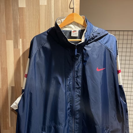 NIKE ナイキ  白タグ　USA ナイロン　フード　ジャケット　サイズXL