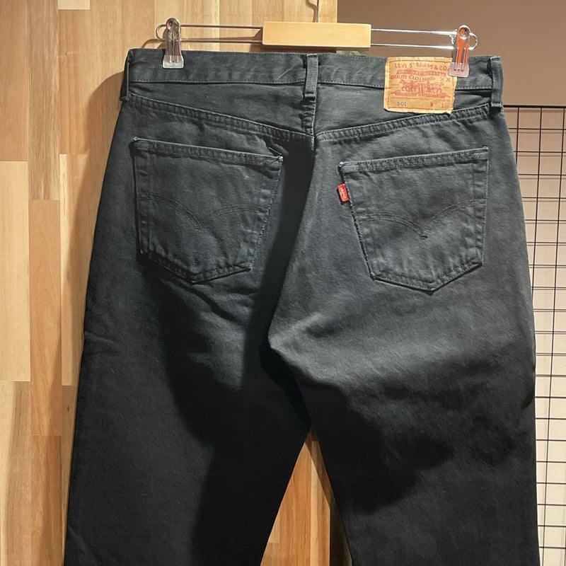 90s Euro Levi's スペイン製 リーバイス 501-0121ブラック デニムパンツ...