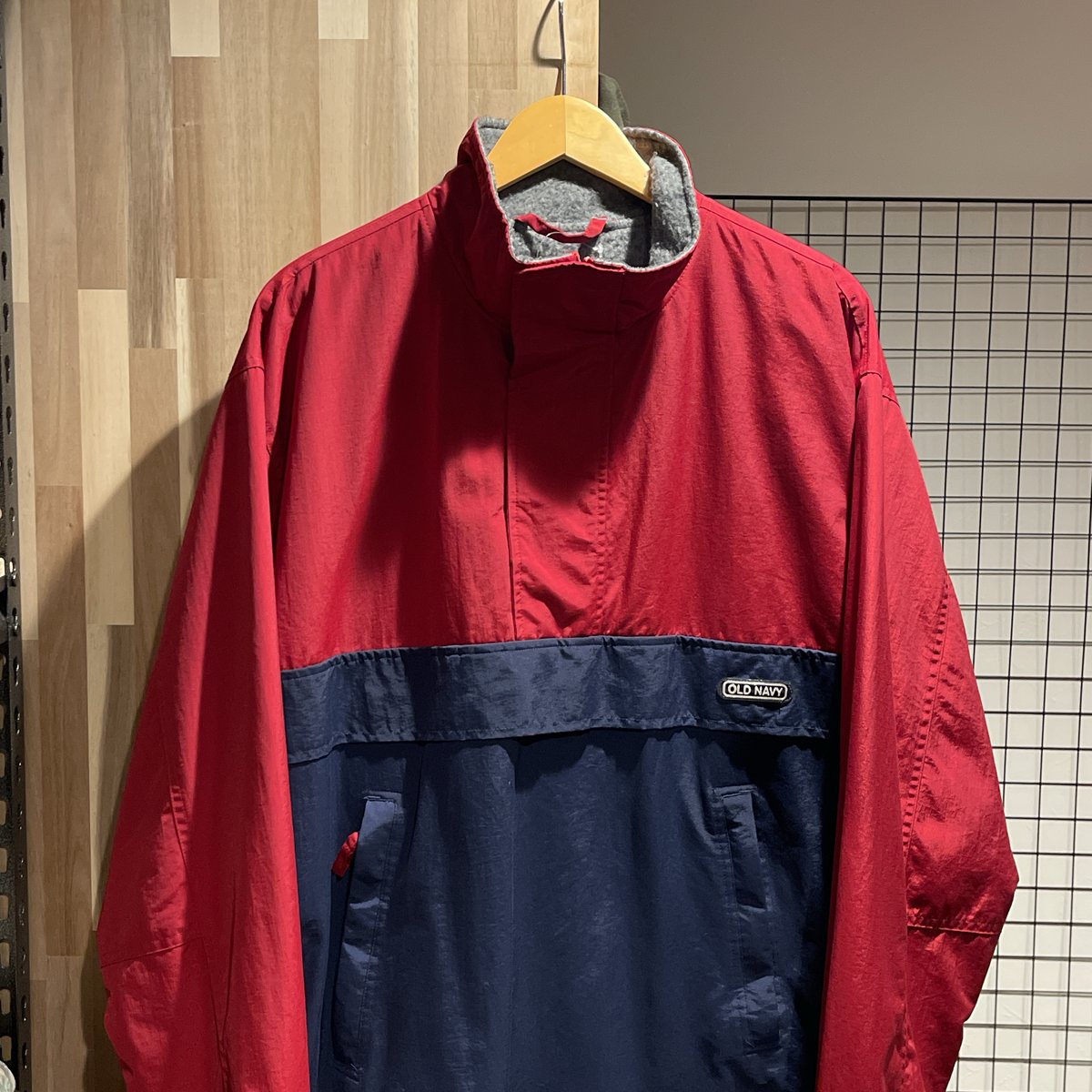 90s OLD NAVY オールドネイビー　ハーフジップ　ナイロンジャケット　A877