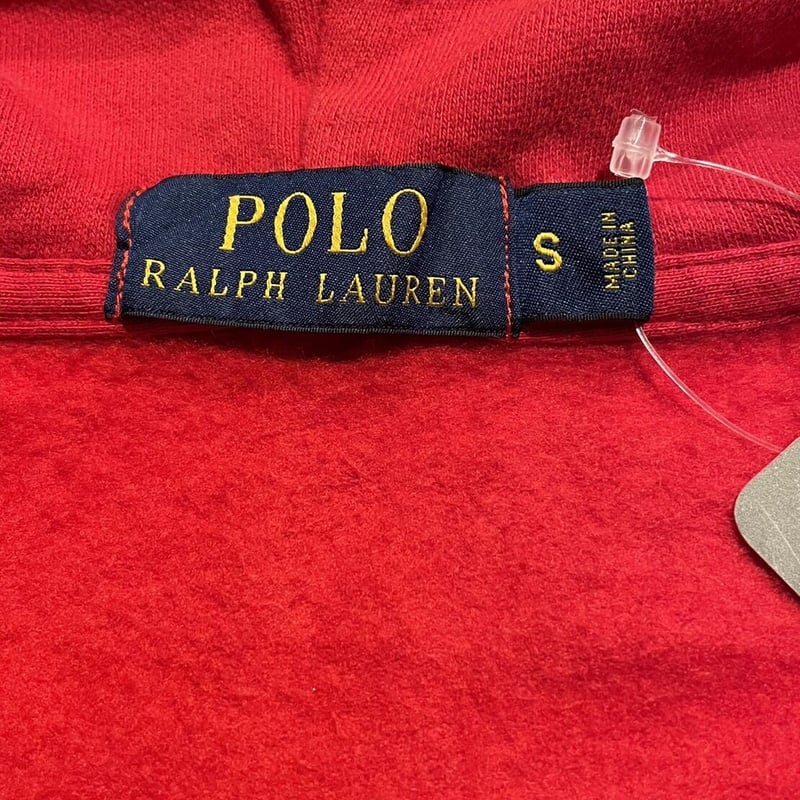 POLO RALPH LAUREN 刺繍 タキシード ポロベア ジップアップ パーカー S