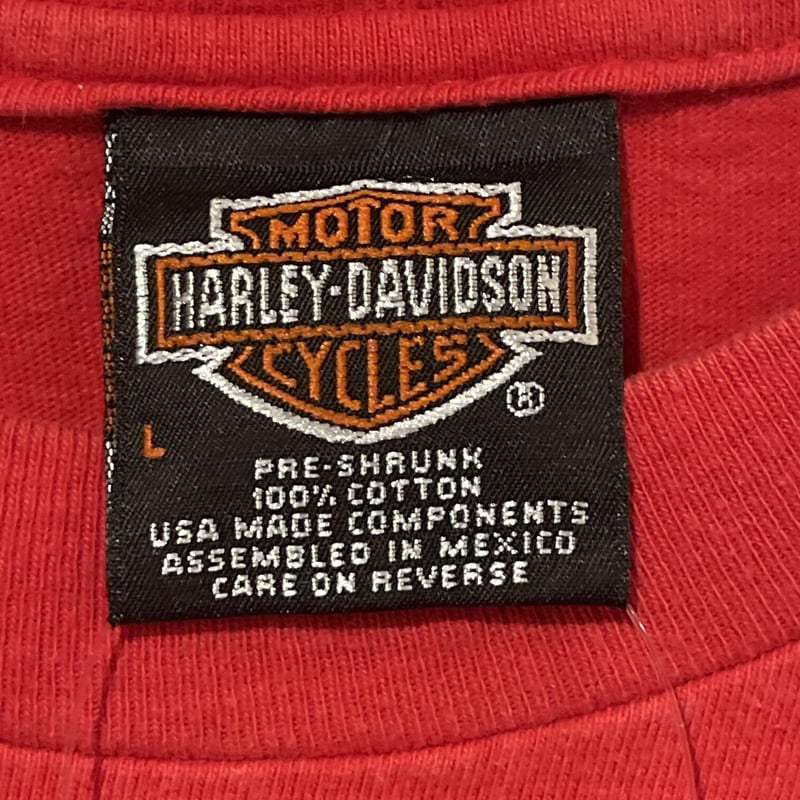 90s HARLEY-DAVIDSON ハーレーダビッドソン 両面プリント 半袖Tシャツ 