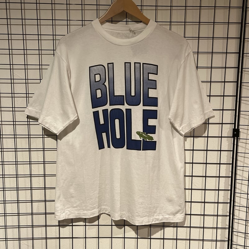 90s シングルステッチ BLUE HOLE フィッシュプリント 半袖Tシャツ C018 |...