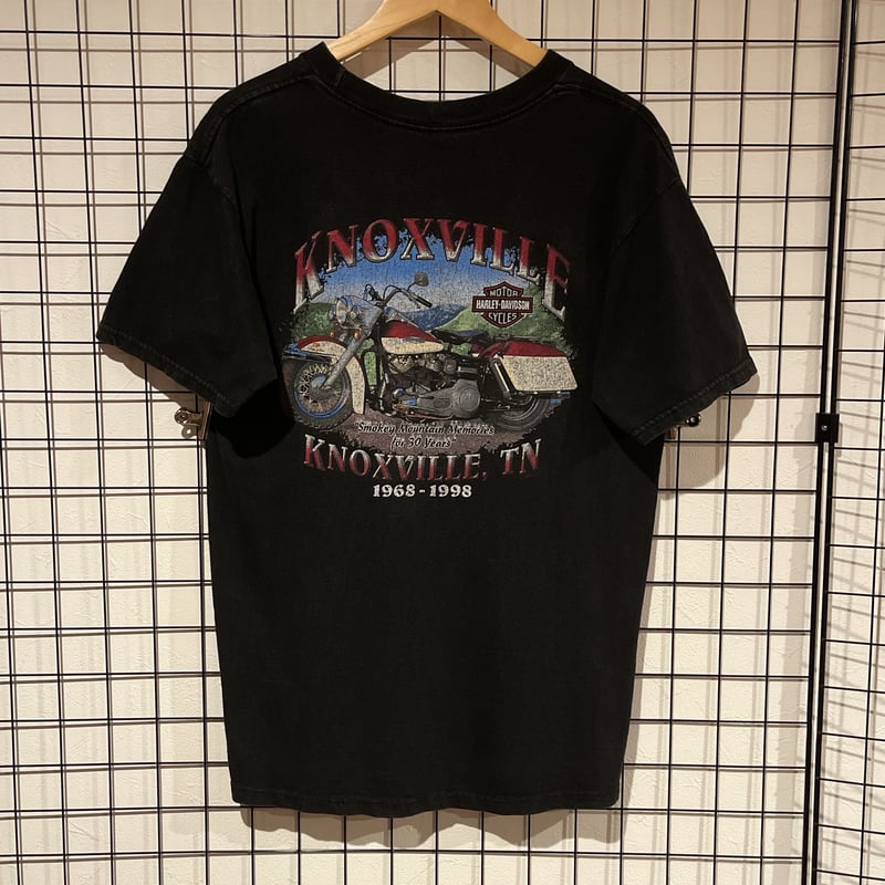 ハーレーダビッドソン 半袖 Tシャツ 90's デイトナ 両面 黒