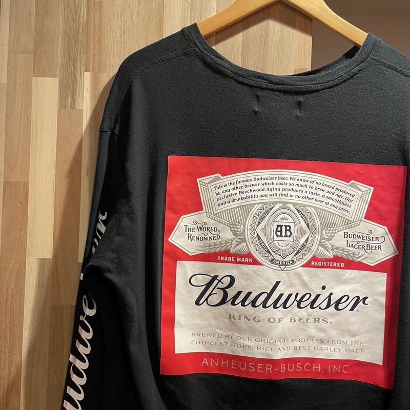 Budweiser バドワイザー ロンT Lサイズ ブラック | 古着屋Quest