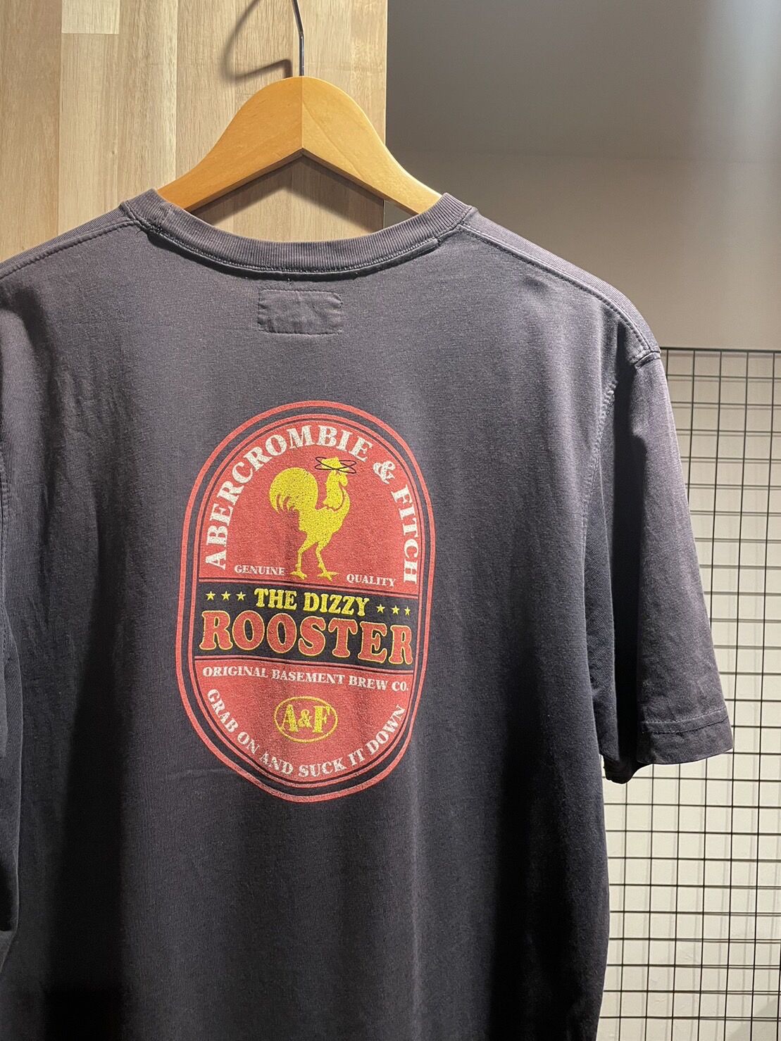 90s Abercrombie&Fitch アバクロ 両面プリント 半袖Tシャツ Mサイズ C...
