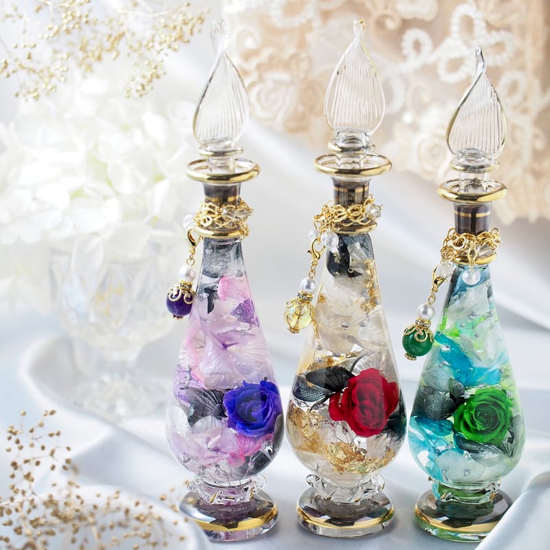 Black+」天然石ブレスレット付き | シュト flower art glass