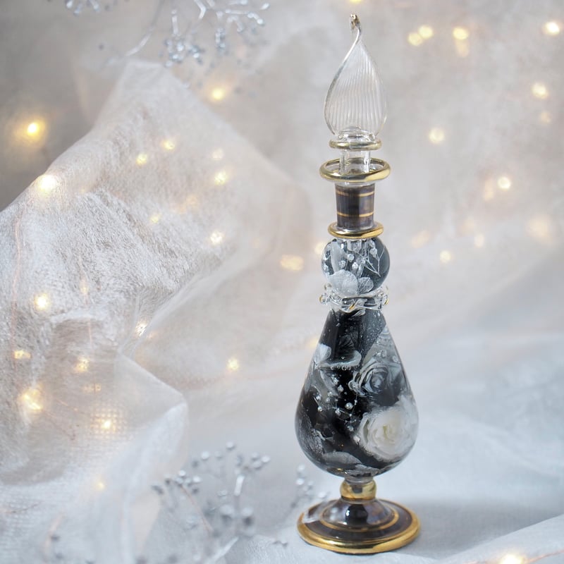 ◯「王妃の愛した花々」 Nocturne 黒 | シュト flower art glass