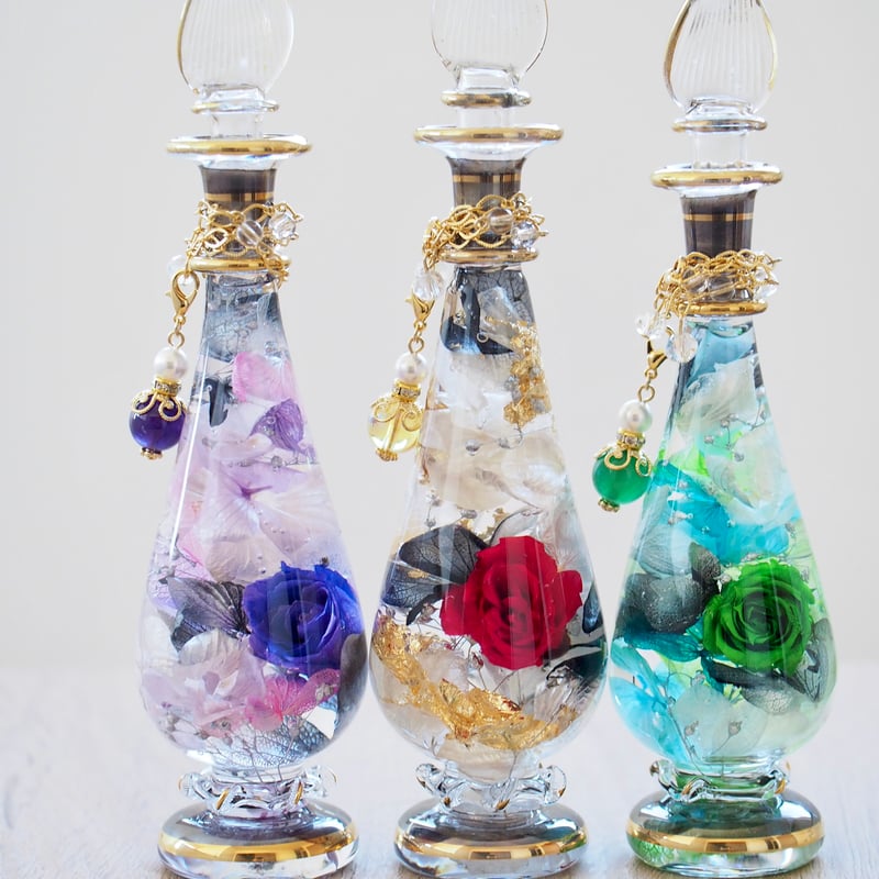 GreenTurquoise +Black | シュト flower art glass