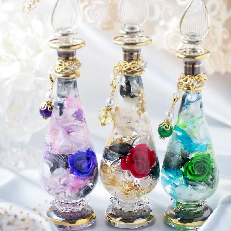 GreenTurquoise +Black | シュト flower art glass