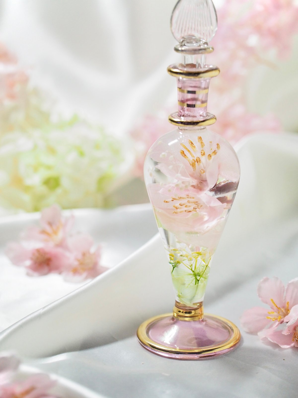 春限定】Lサイズ 2本セット 桜ミモザ | シュト flower art glass