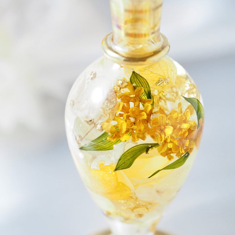 じゃれねこ☆数量限定☆『金木犀たっぷり♡×金箔』 ◯秋限定「金木犀」 | シュト flower art glass