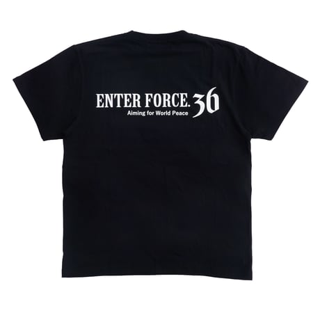 E36 刺繍ロゴTシャツ BLACK