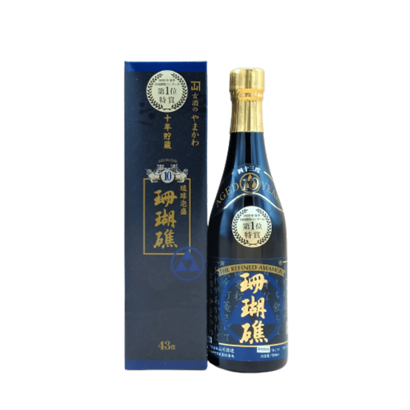 有)山川酒造 珊瑚礁10年古酒 43度 500ml | 美ら泡盛SHOP