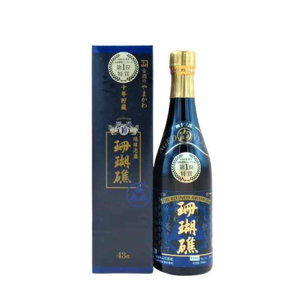 有)山川酒造 珊瑚礁10年古酒 43度 500ml | 美ら泡盛SHOP
