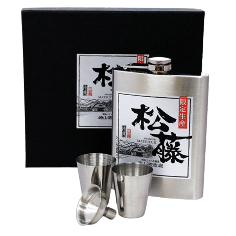株)松藤 松藤スキットルボトルセット 50度 200ml *現在外箱欠品 株)松藤 松藤スキットルボトルセット 50度 200ml *現在外箱欠品