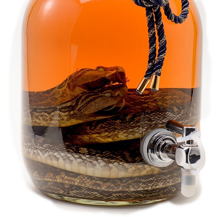 南都酒造所 夫婦ハブ入りハブ酒 蛇口付き 35度 3000ml | 美ら泡盛SHOP