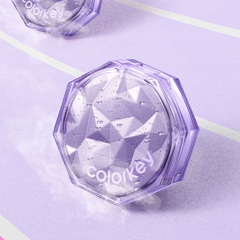 COLORKEY ルースパウダー 「フラッシュパープル」限定 ゼロ粉感 防水防