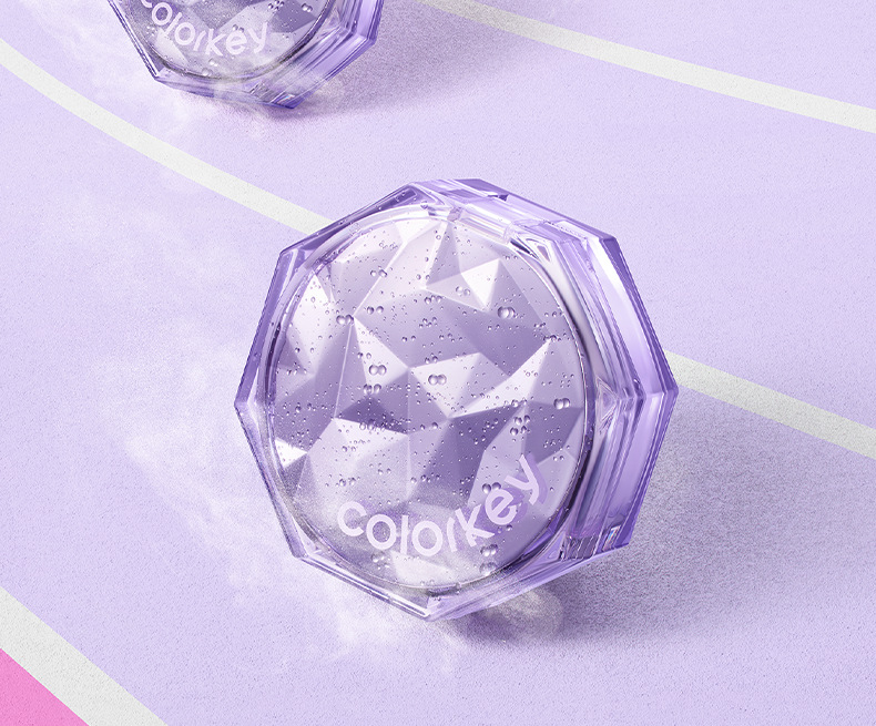 COLORKEY ルースパウダー 「フラッシュパープル」限定 ゼロ粉感 防水防