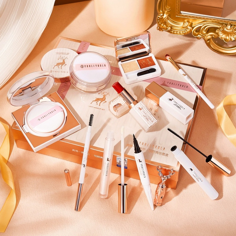 YOULIYOULA メイクセット メイクギフト 初心者向け 化粧品セット10点