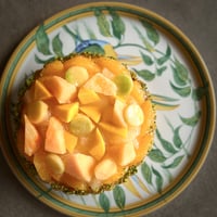 Tarte flan au yaourt et melon"Yubari"ヨーグルトフランのタルトと夕張メロン開催日7月30日（日）14:00~