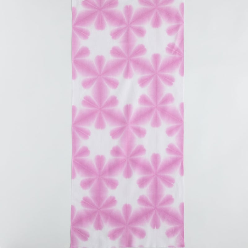 雪花絞り染め 手ぬぐい｜ピンク | くらす和晒（わざらし）｜洗って