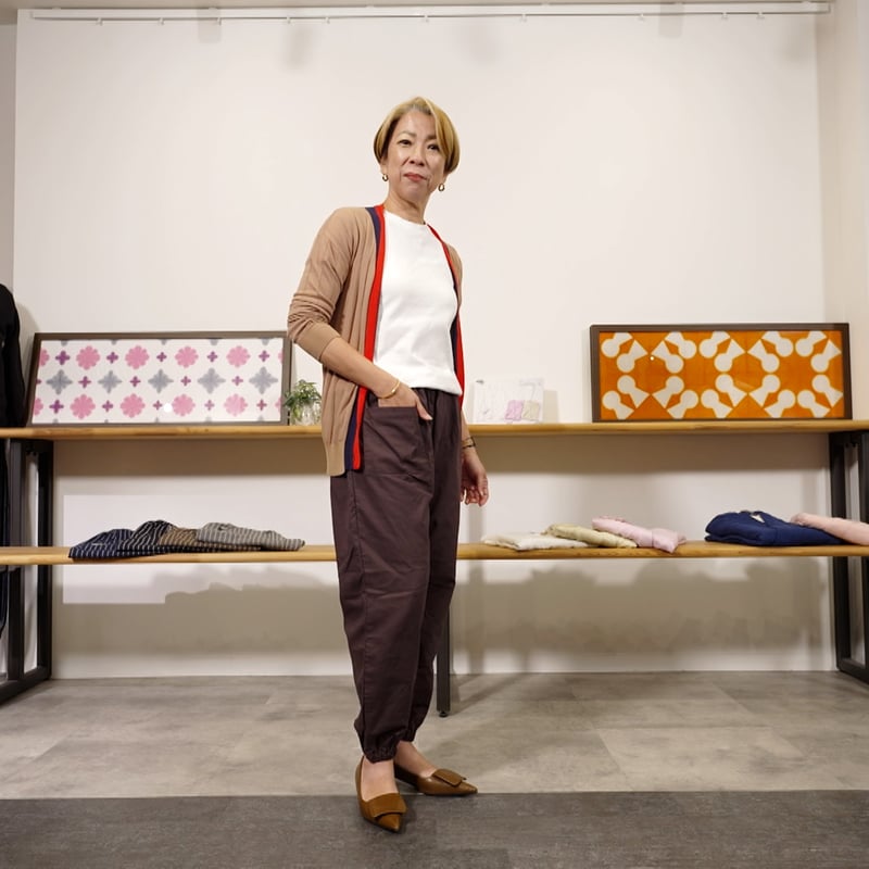 YURU ー RAKU 和晒もんぺ（チョコブラウン） | くらす和晒（わざらし