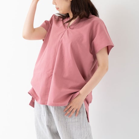 和晒のカレンシャツ　ショート｜ピンク