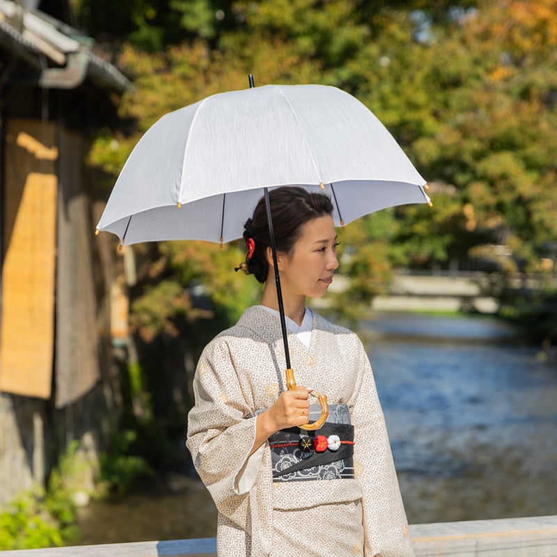 和モダン日傘 晴雨兼用｜深張り・無地 | くらす和晒（わざらし