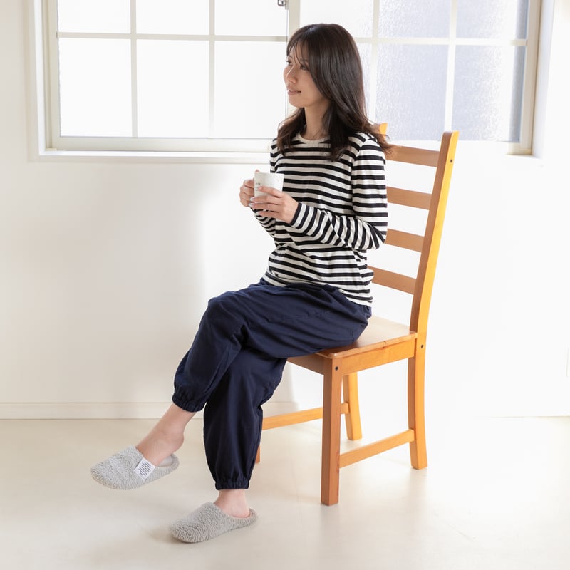 和晒ガーゼもんぺ 無地 ネイビー | くらす和晒（わざらし）｜洗って