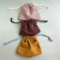 入園準備　♡ コップ袋・おやつ袋 に⭐︎ にゃんこ 巾着袋 『どうぶつシリーズ』