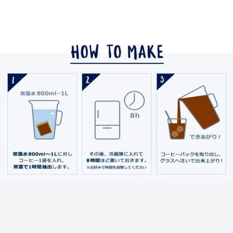 テイクアウト（送料無料）＠リルジーンファーム「コールドブリューコーヒー 50g 800cc用」