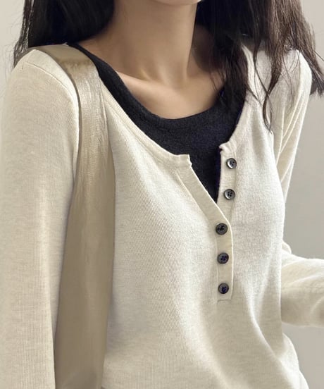 layered style knit / 3color　hm2767