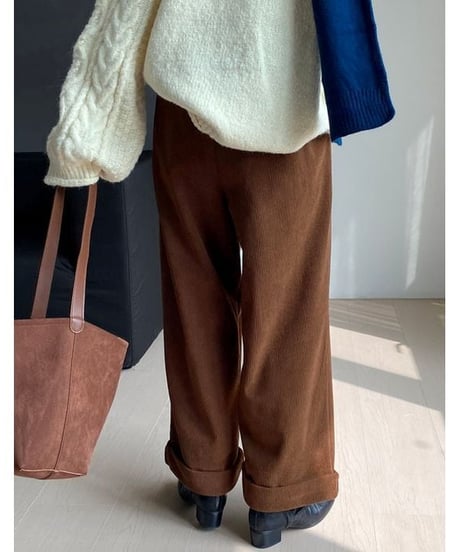 tuck wide pants / 2color　hm1780