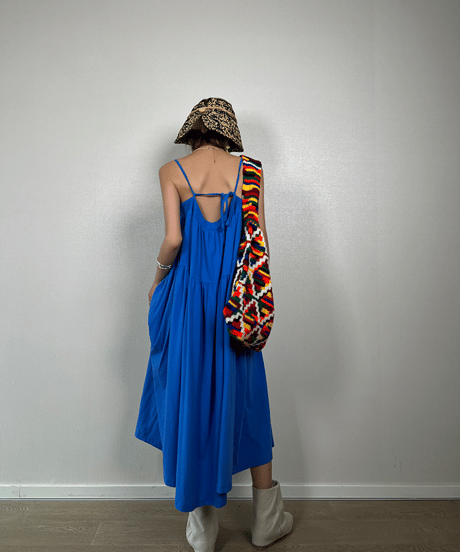 tiered cami dress / 2color 　hm1631