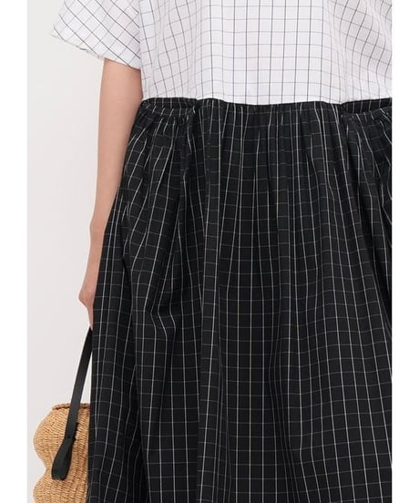 two-tone grid dress
　hm2295