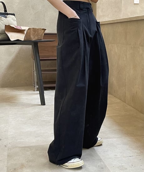 high waist wide pants / 2color　hm1748