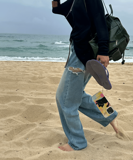 broken denim pants / 2color　hm1920