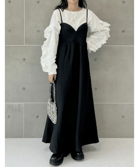 ruffle sleeve pullover / 2color　hm2658