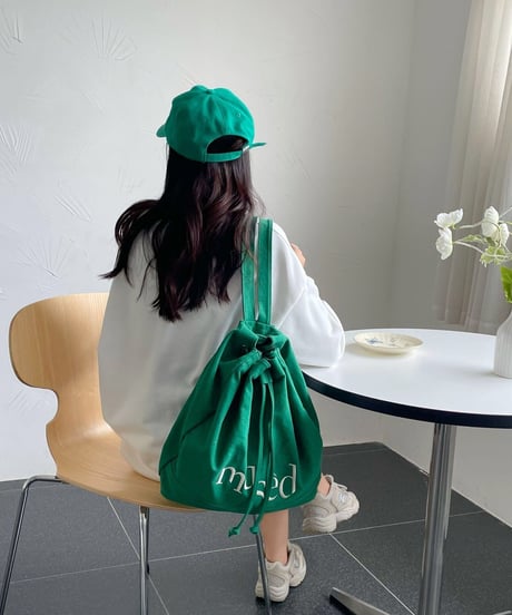 casual logo knapsack  / 4color　hm1998