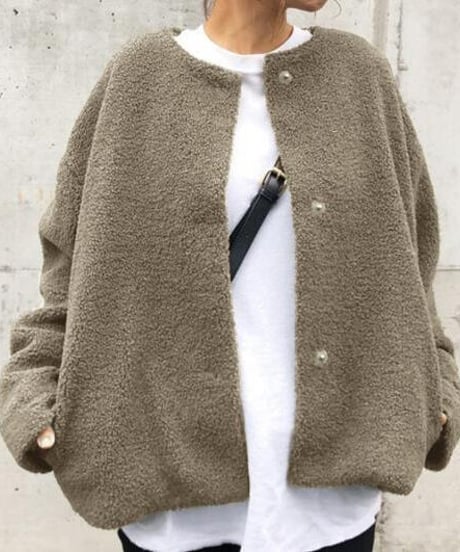 cozy round bore jacket / 3color　hm2566