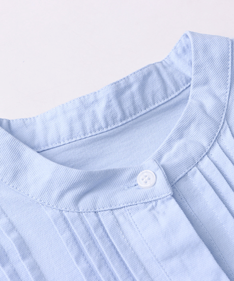 no-collar pintuck blouse / 2color　hm2838