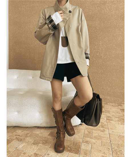 british style coat　hm2548