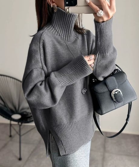 soft turtleneck knit　hm2582