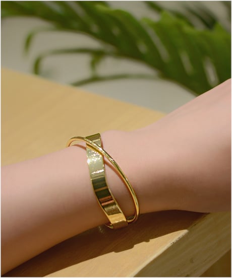 mobius circle bangle / 3color　hm1564